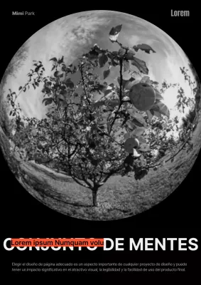 Autobiografía de un árbol distorsionado en blanco y negro