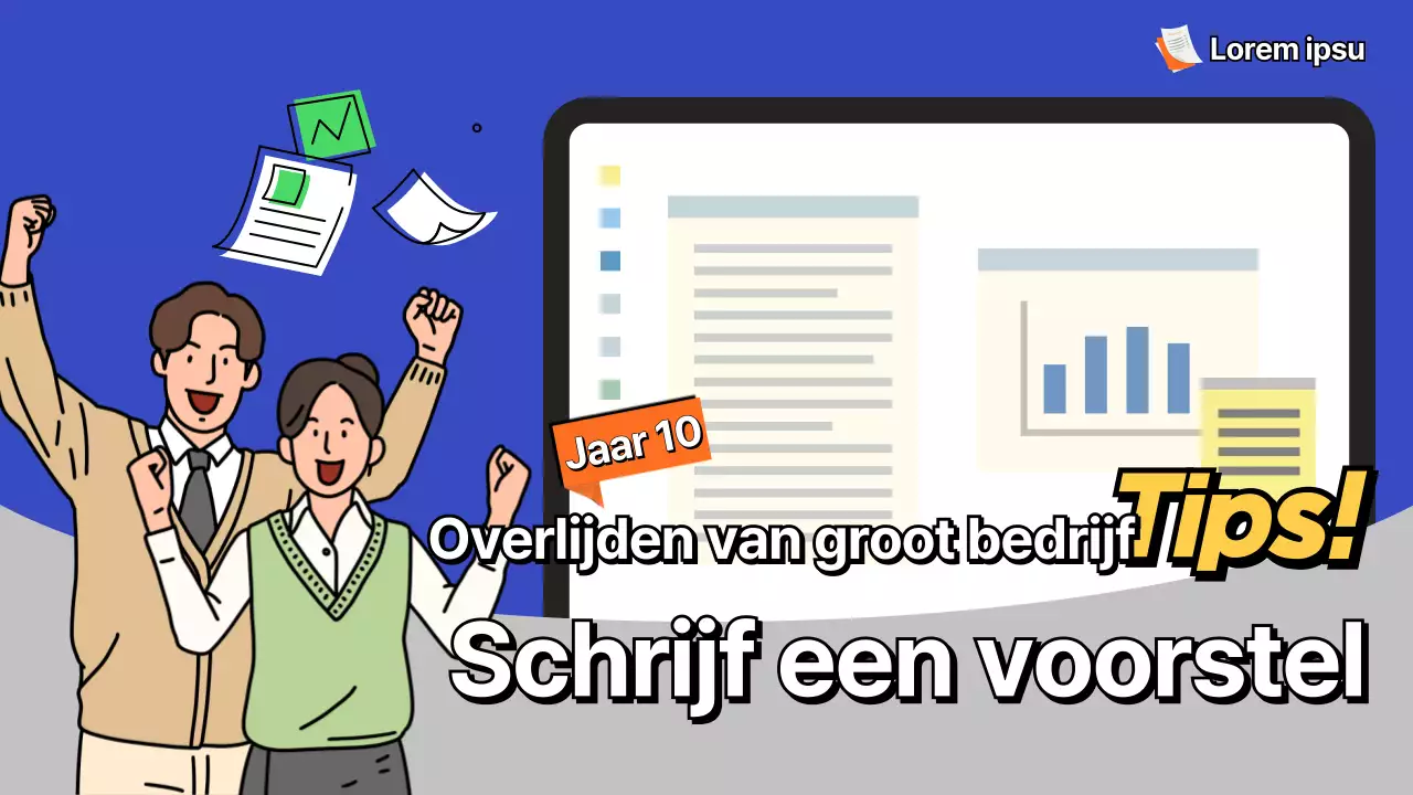 Tips voor het maken van een blauw geïllustreerd voorstel YouTube thumbnail