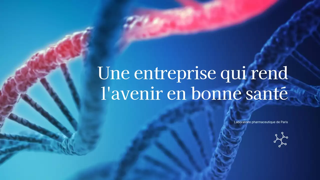 Thème d'entreprise pour les laboratoires bleus et bruns (présentation)