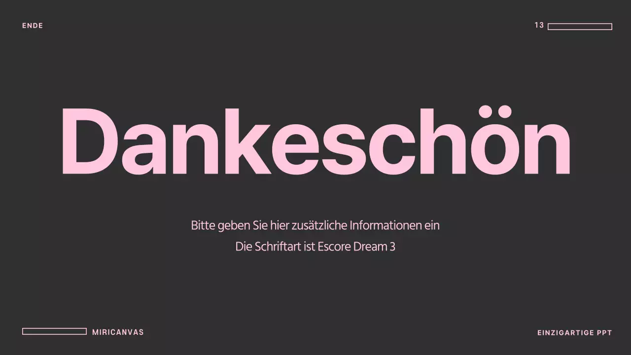 Einzigartige Präsentationen