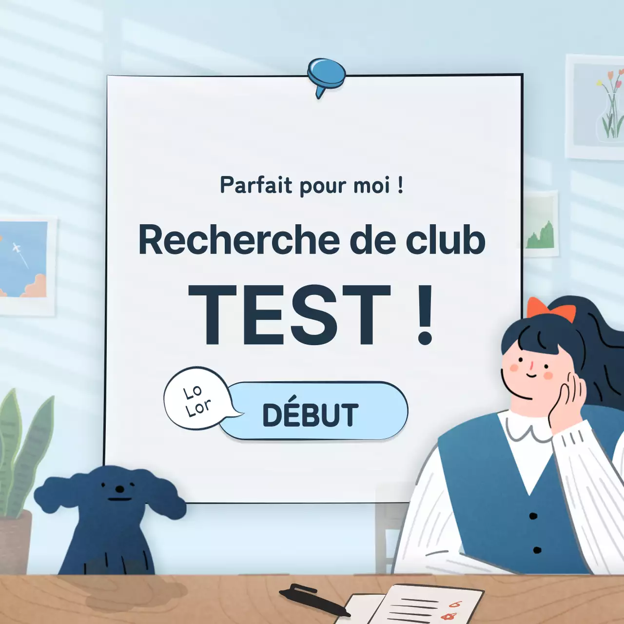 Concepts de tests psychométriques avec de jolies illustrations