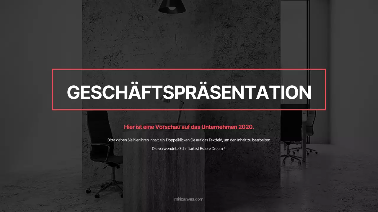 Geschäftspräsentationen