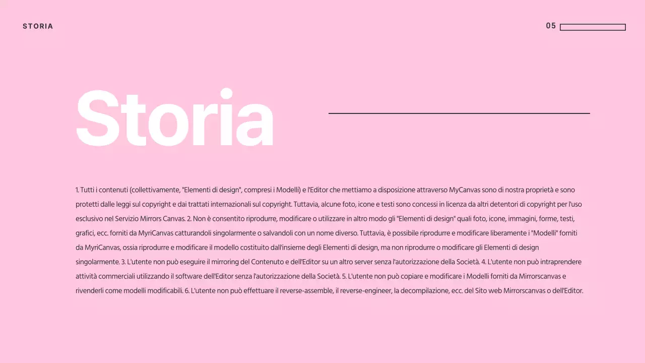 Presentazioni uniche