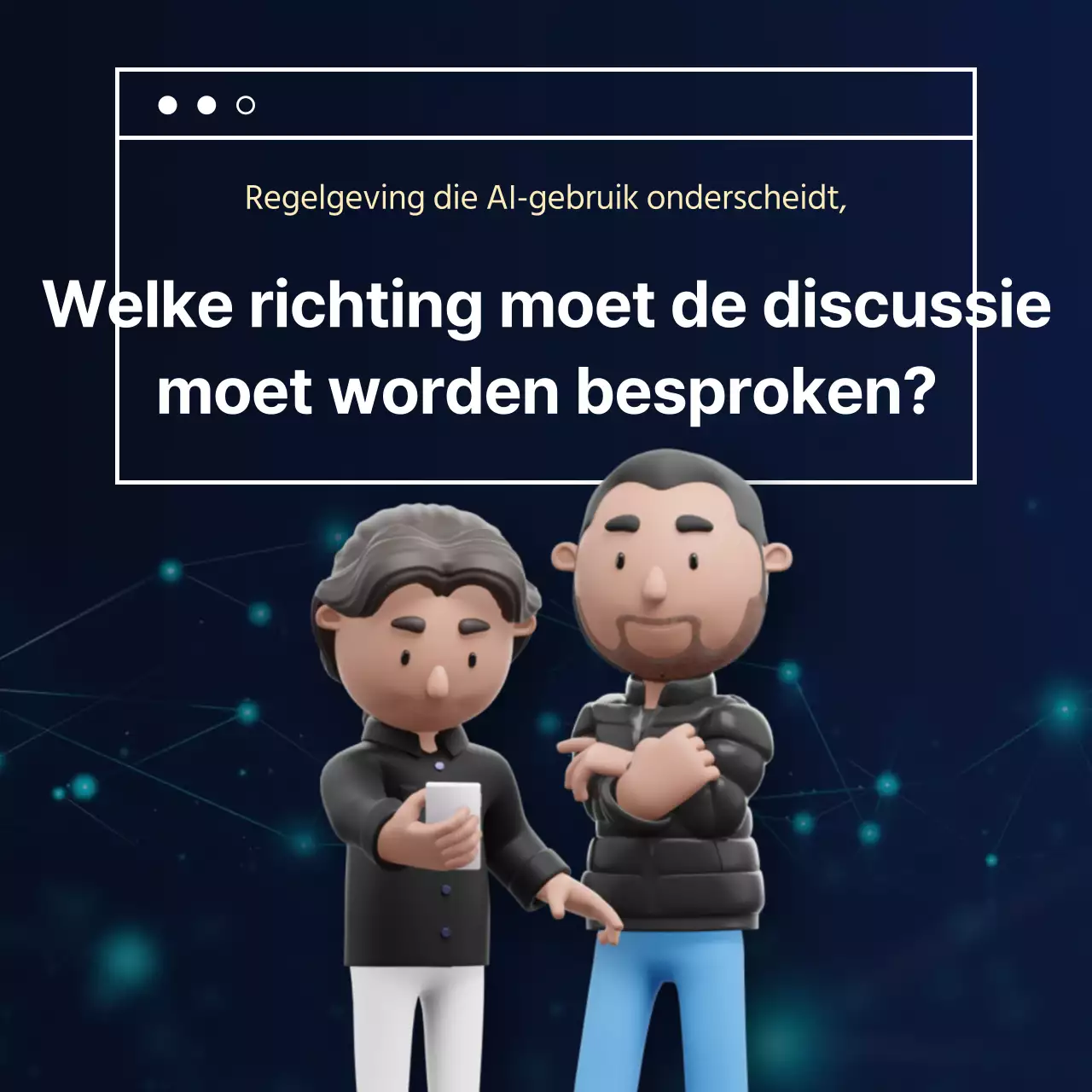 Chatbotmaterialen voor een marineblauw robotkarakterconcept