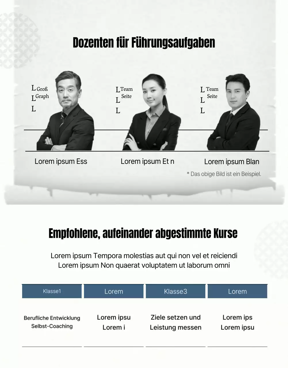 Leitfaden für die Ausbildung von Führungskräften in Blau und Grau