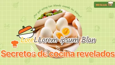 Miniatura en YouTube de una huevera verde claro y naranja