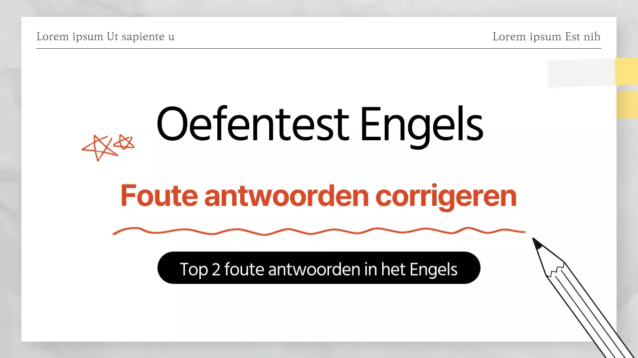 Rood en wit testpapier thema proefexamen antwoorden