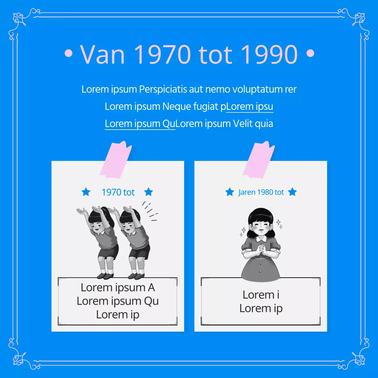 Bevolkingsbeleid in roze en blauw CardNews