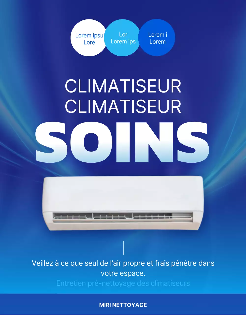 Présentation des soins de nettoyage des climatiseurs Blue Cool