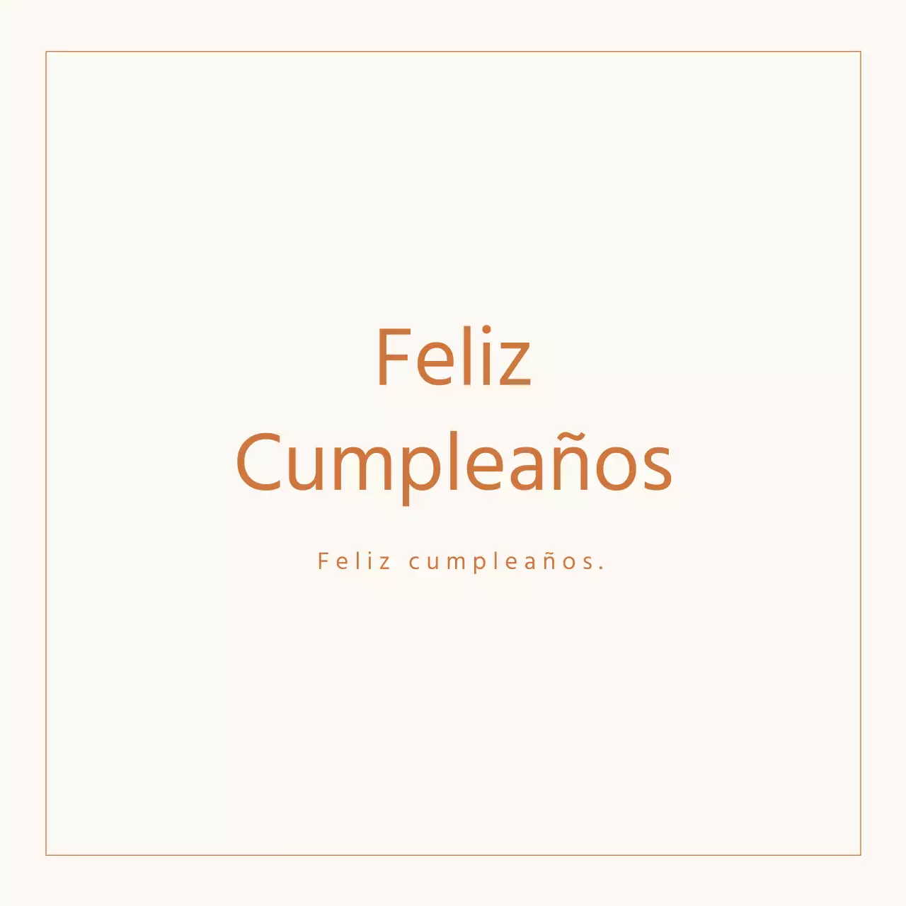 Tarjeta de cumpleaños sencilla