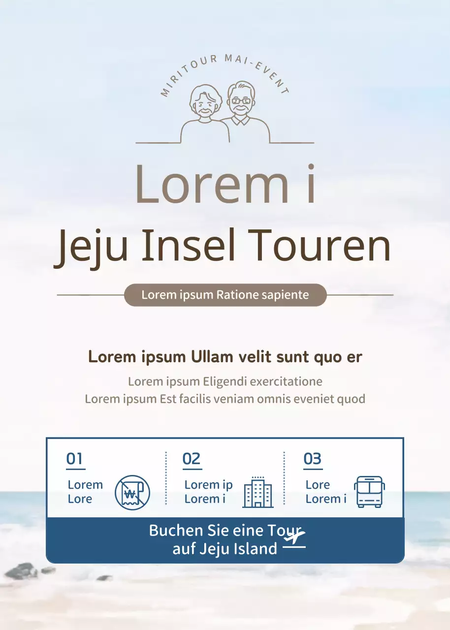 Hellblau-braun sauberes Konzept kindliche Frömmigkeit Tourismus Thema