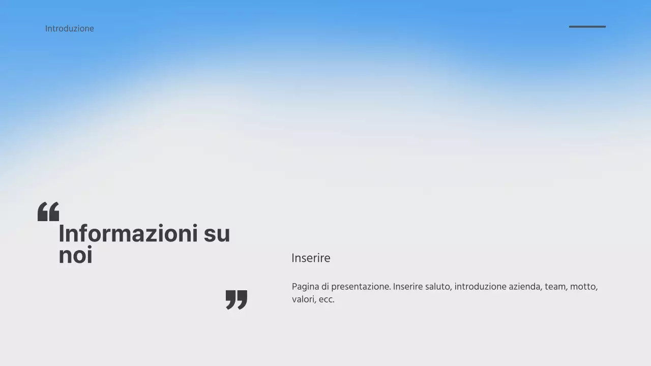 Presentazione sfumata del gradiente