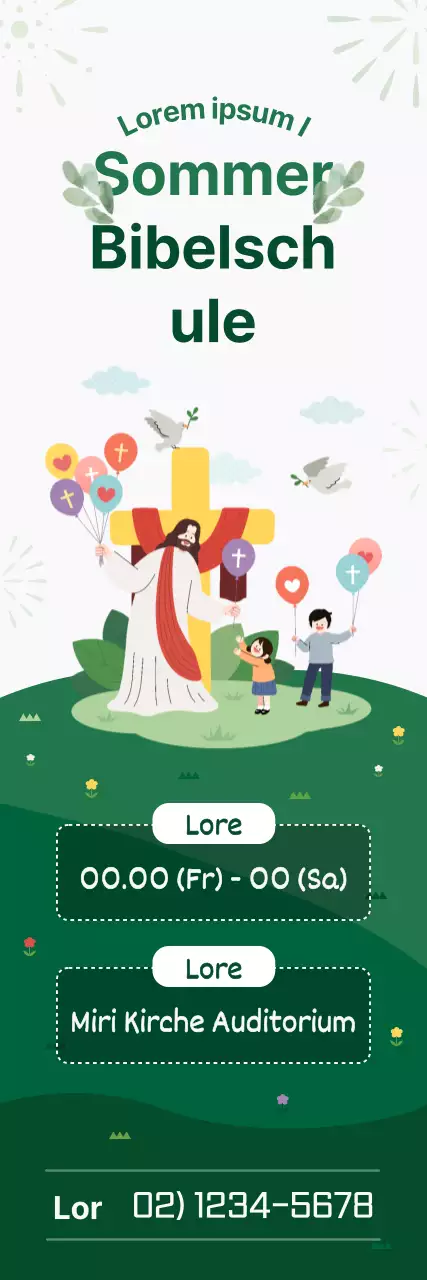 Einführung in die Sommerbibelschule der Grünen und Niedlichen Kirche