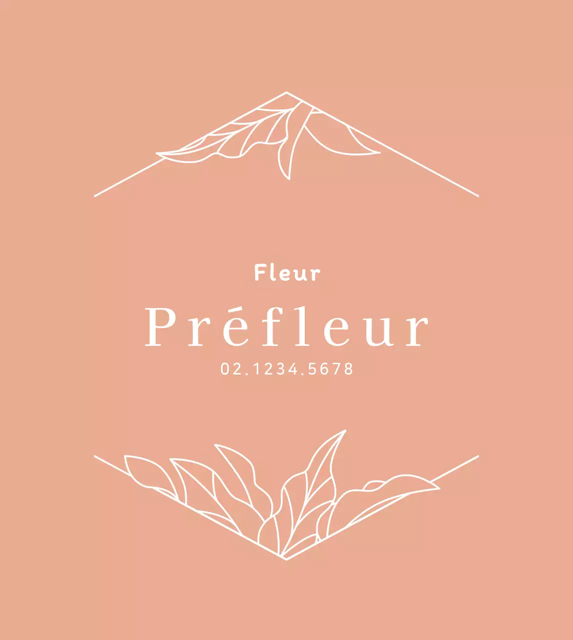 Rose Gold Illustration florale luxueuse Enseigne de fleuriste