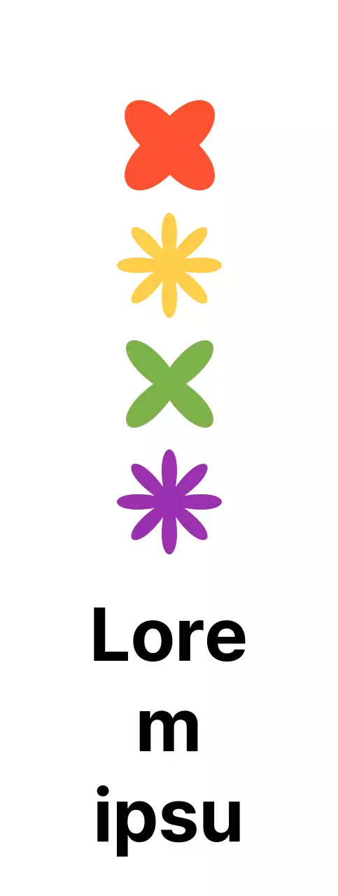 Simboli colorati, carini e semplici Stile di combinazione del logo Organizzazioni e gruppi per il benessere dei bambini