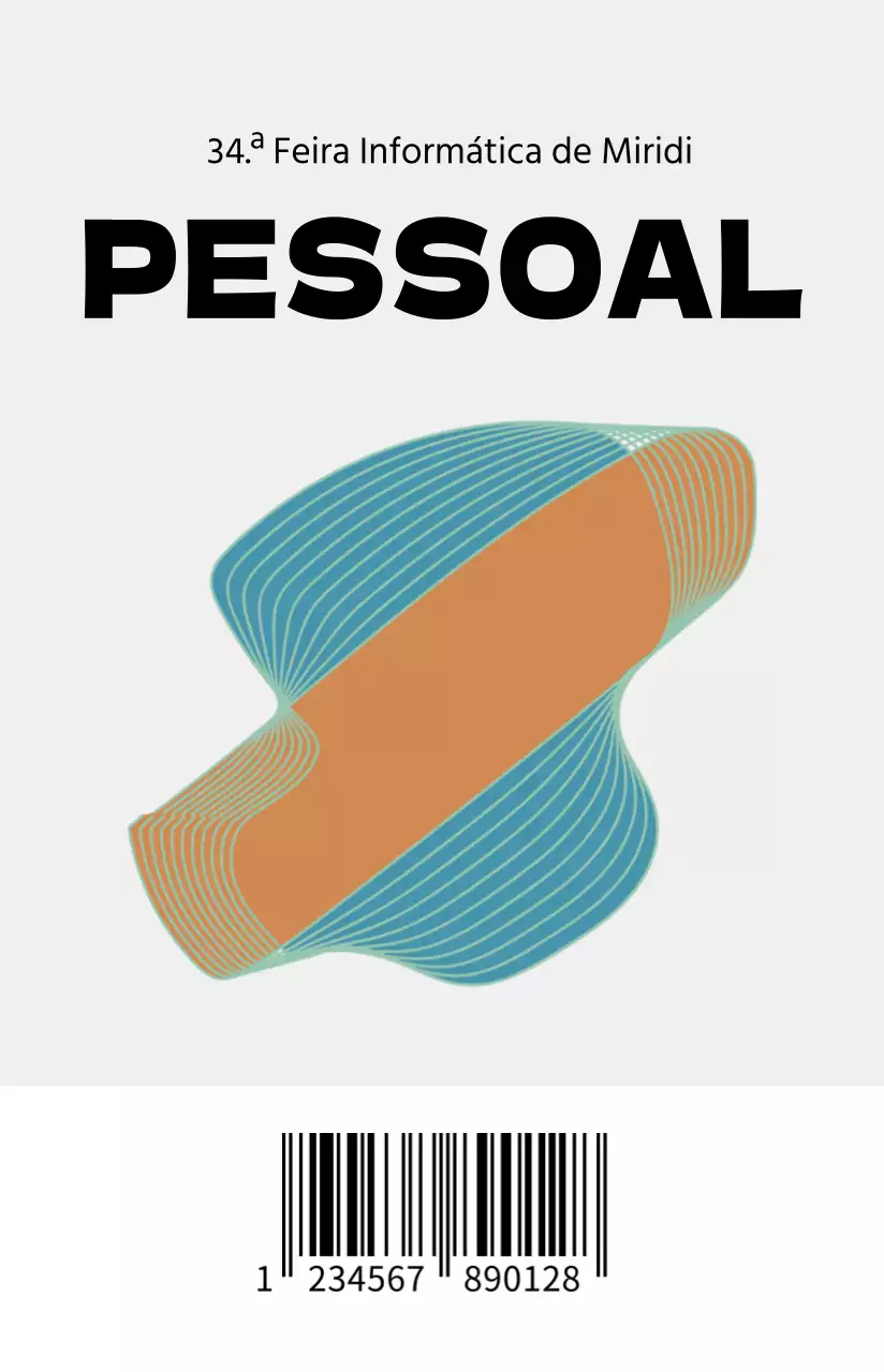 Cartões de pessoal com formas geométricas