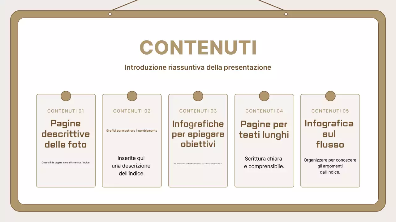 Guida alla presentazione semplice di Beige