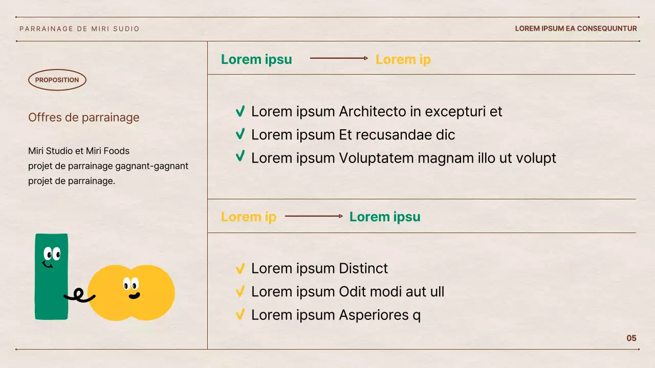 La proposition de Hyun Chan, talentueux internaute, avec un fond en papier et des formes géométriques colorées