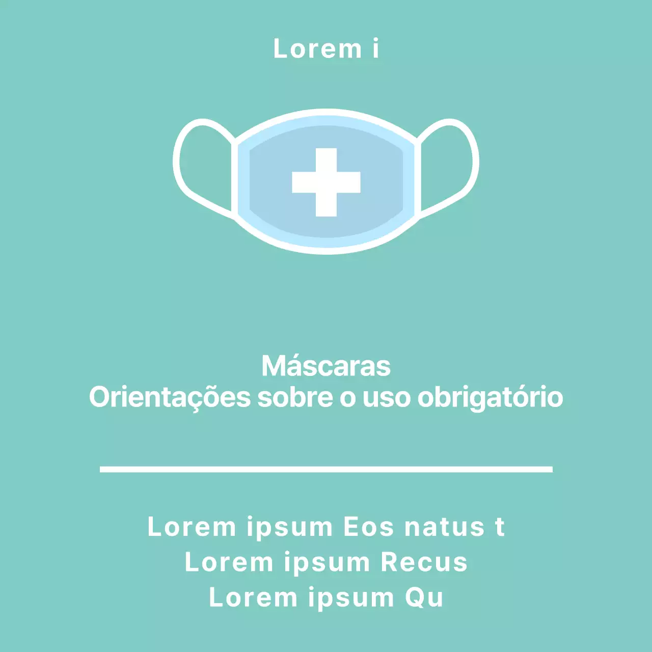 Instruções de montagem do suporte acrílico para a máscara cor de menta
