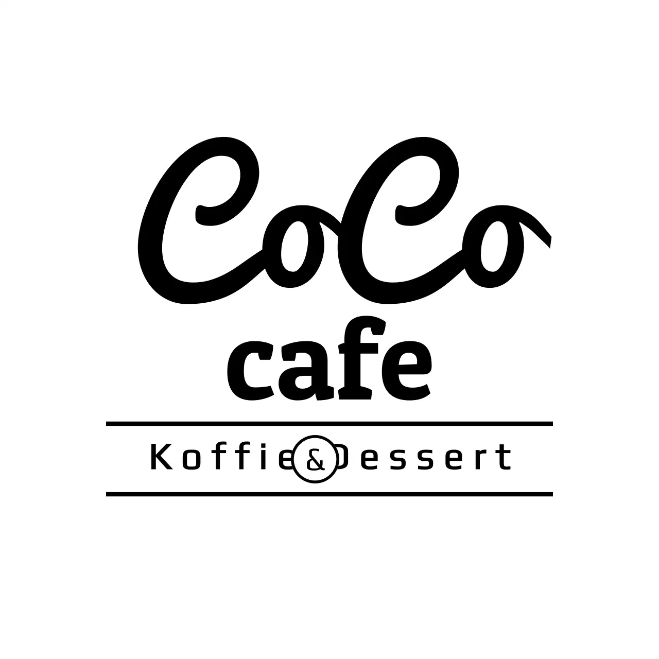 Voor een eenvoudig zwart-wit café