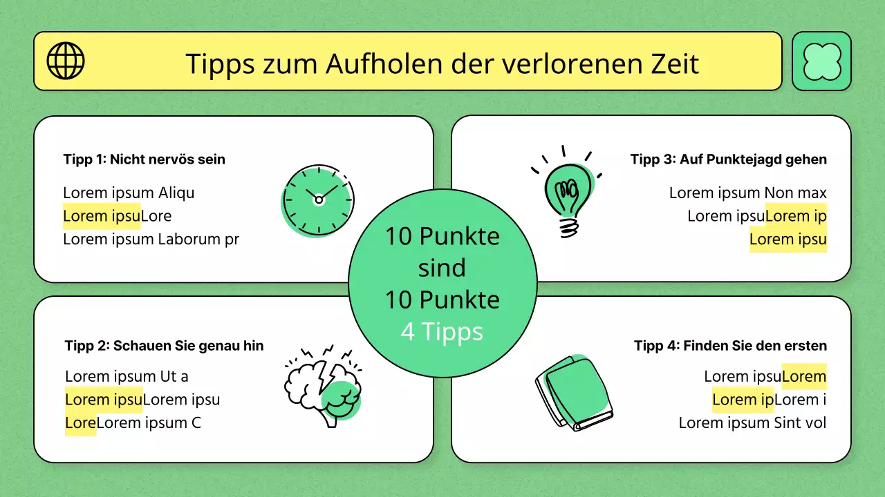 Bildungsthema mit hellgrüner Farbe und einfacher Linienillustration