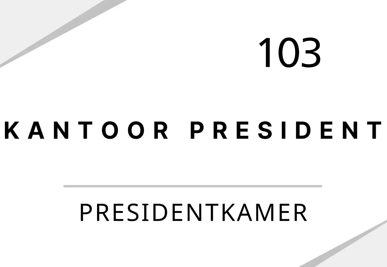 Wit grafisch bedrijfsbord