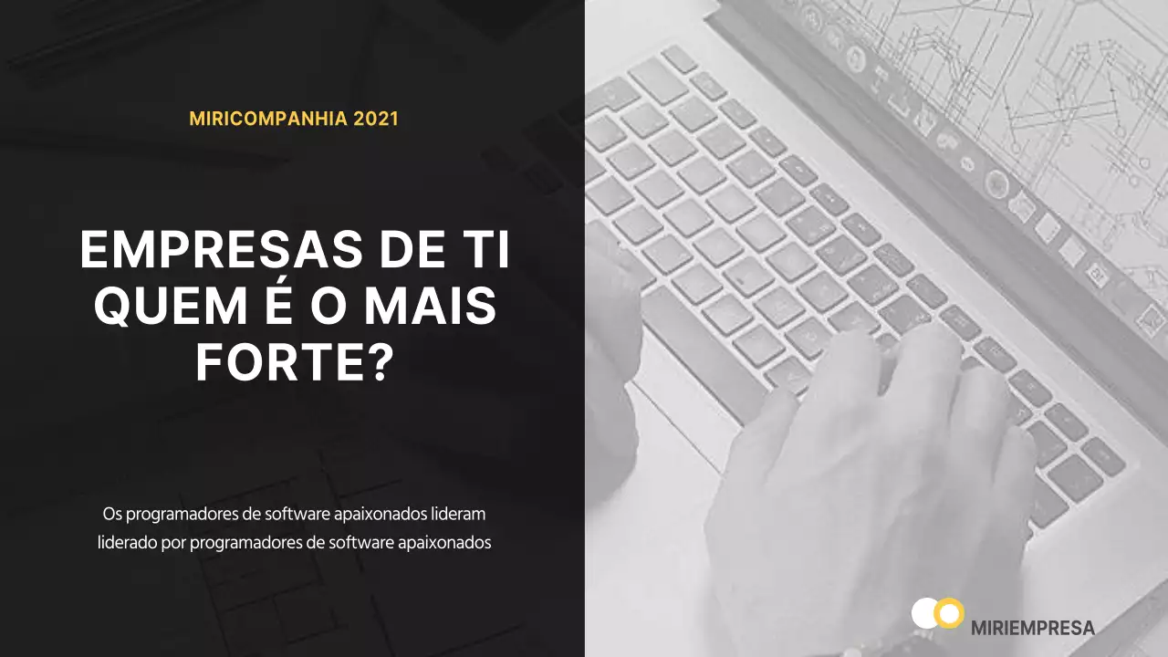O guia de uma empresa de TI preta e amarela para o YouTube promocional da empresa