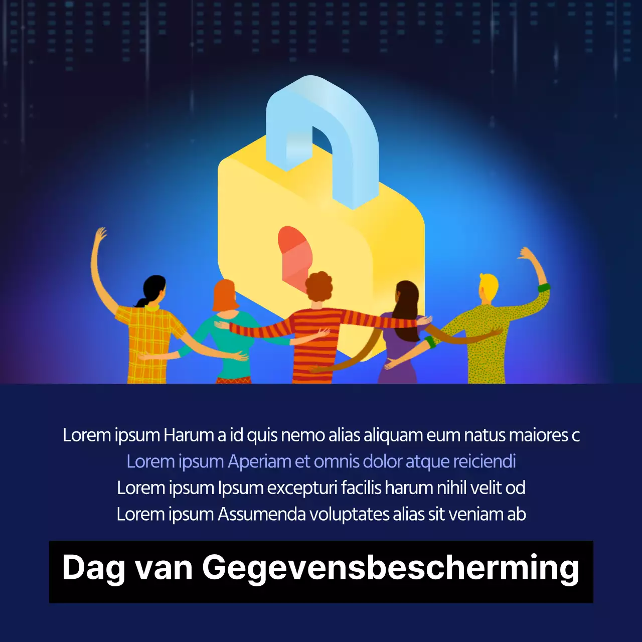 Dooclass Dag van de Gegevensbescherming KaartNieuws Ontwerp