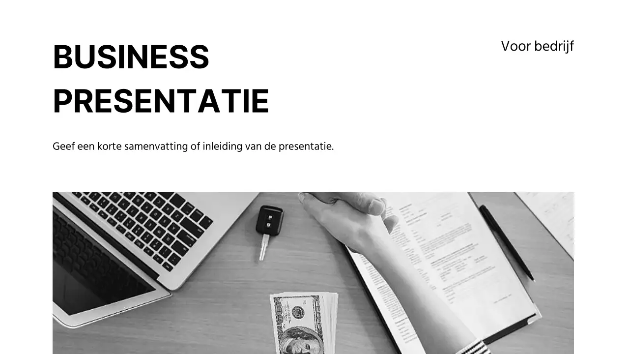 Verkoop bedrijfspresentaties