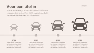 Play Clean conceptuele tijdlijn in geel en bruin