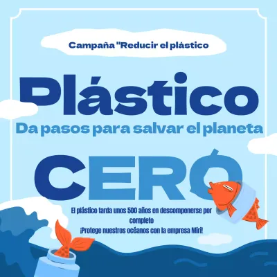 Campaña de plástico azul claro y azul