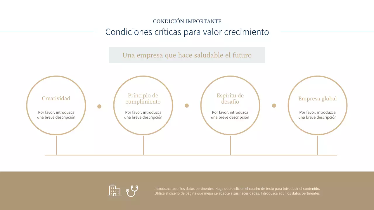 Tema empresarial de laboratorio azul y marrón (presentación)