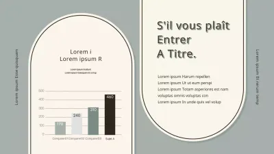 Infographie sur les colonnes avec un concept ivoire et gris