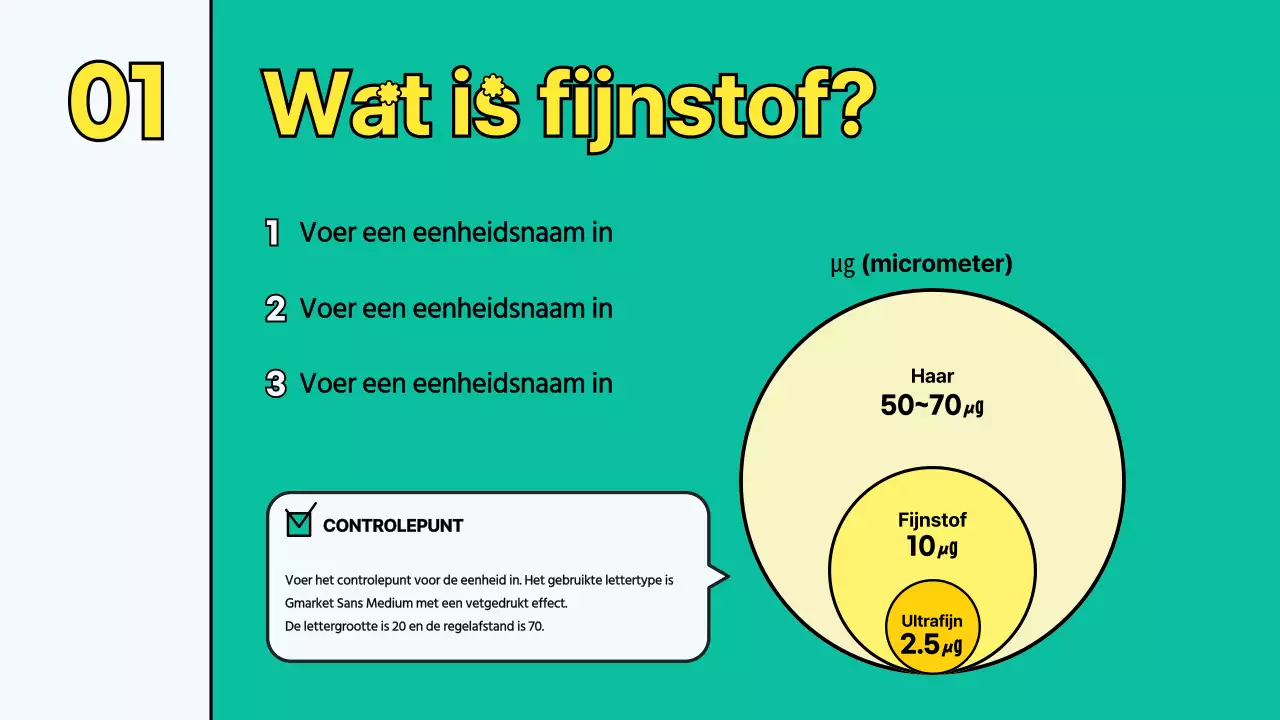 Milieubedeeltjes sjabloon