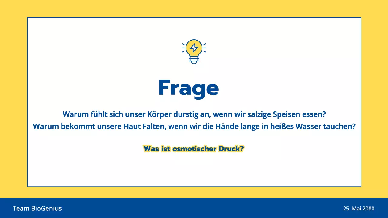 Hellblau und gelbe Linie Illustration sauber Wissenschaft Experiment Bildung Klasse Präsentationsthema