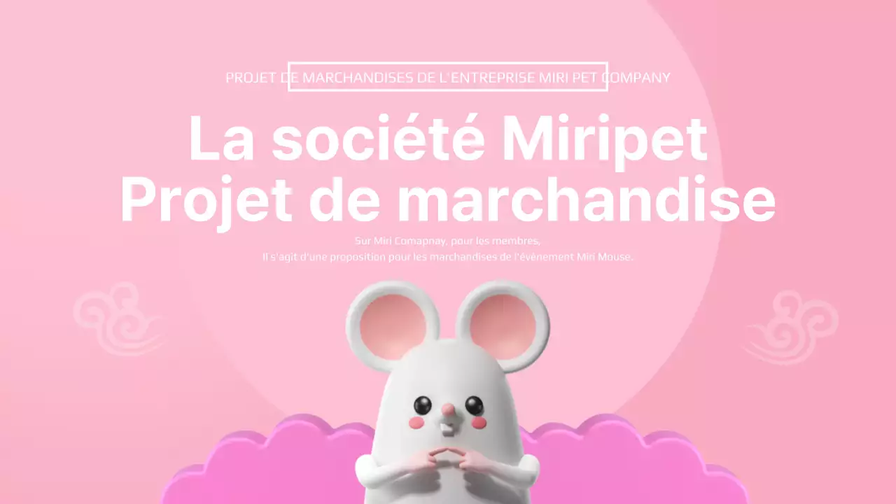 Présentation des marchandises en rose et blanc