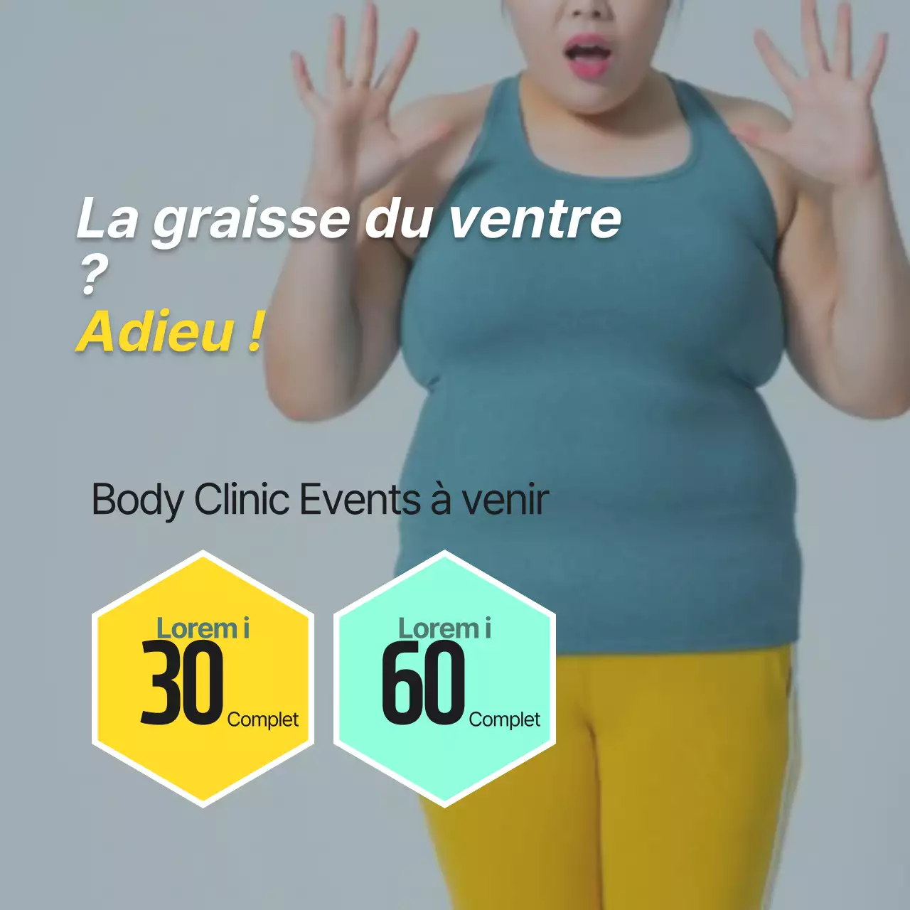 Utilisez des photos jaunes et vertes pour promouvoir votre régime alimentaire