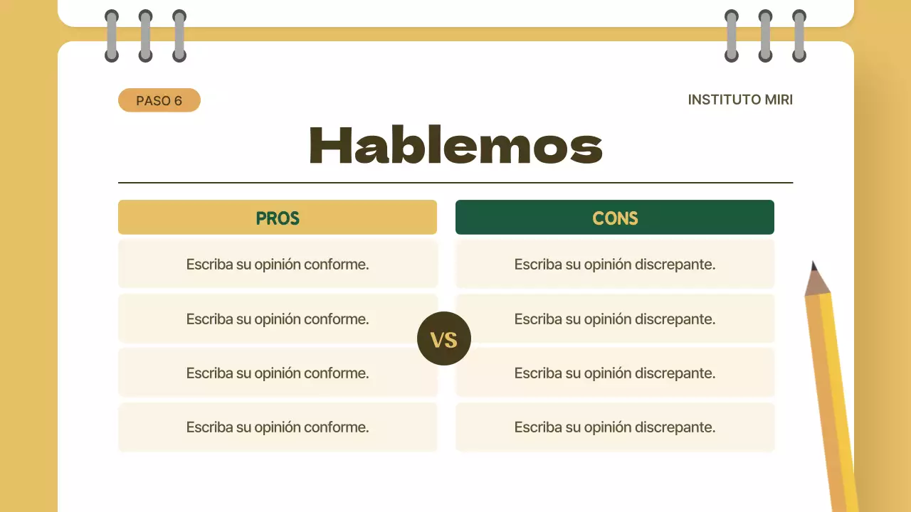 Aula amarilla y verde Concepto Lección de ética