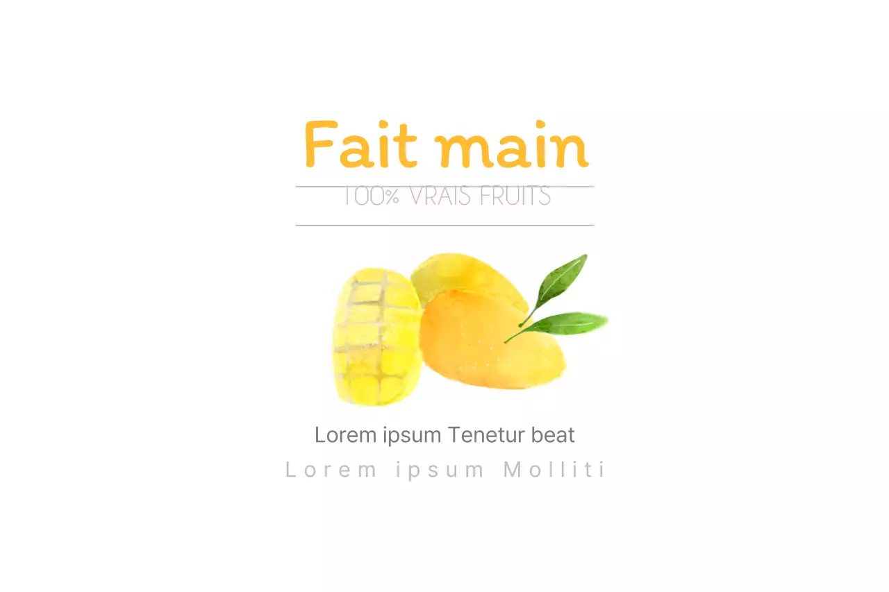 100% VRAIS FRUITS Mangue