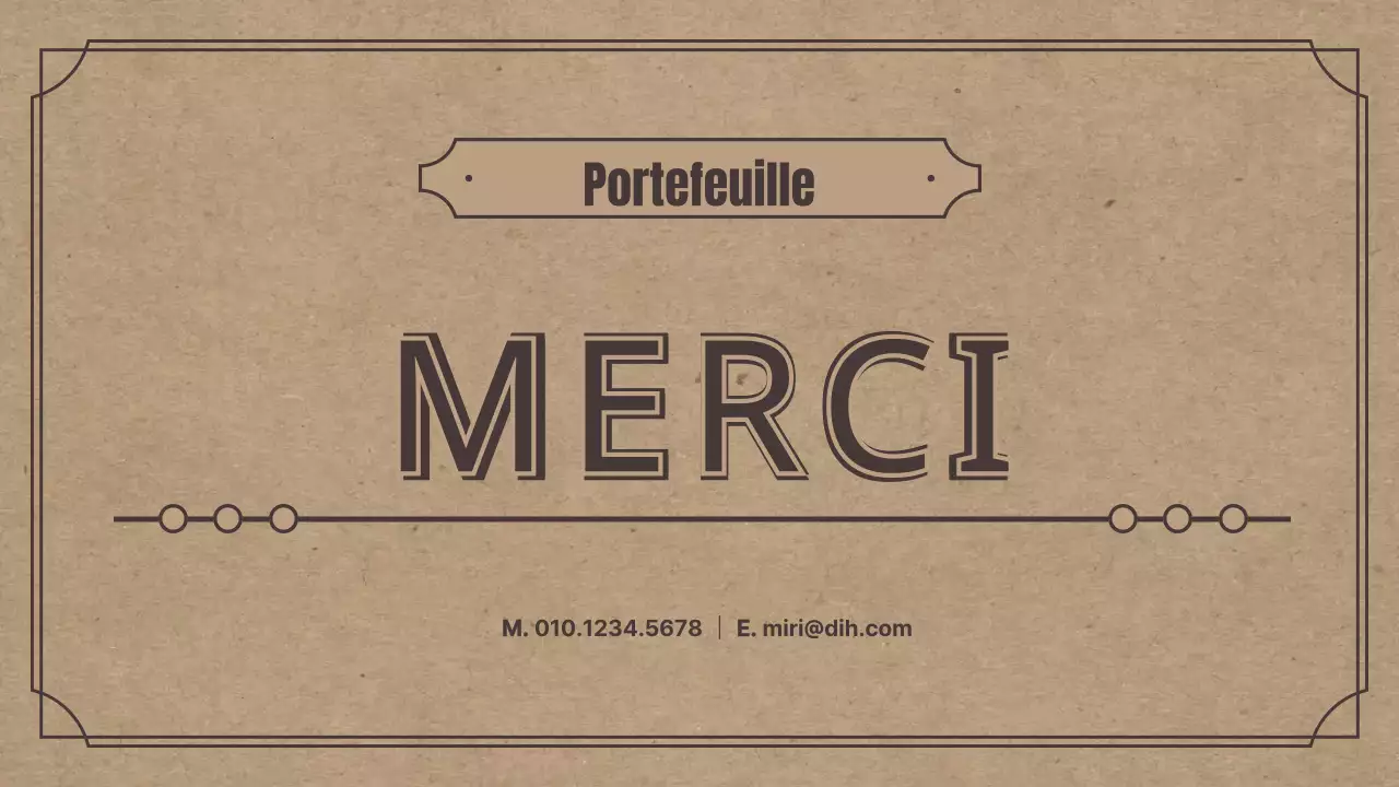 Thème de portfolio avec un concept rétro