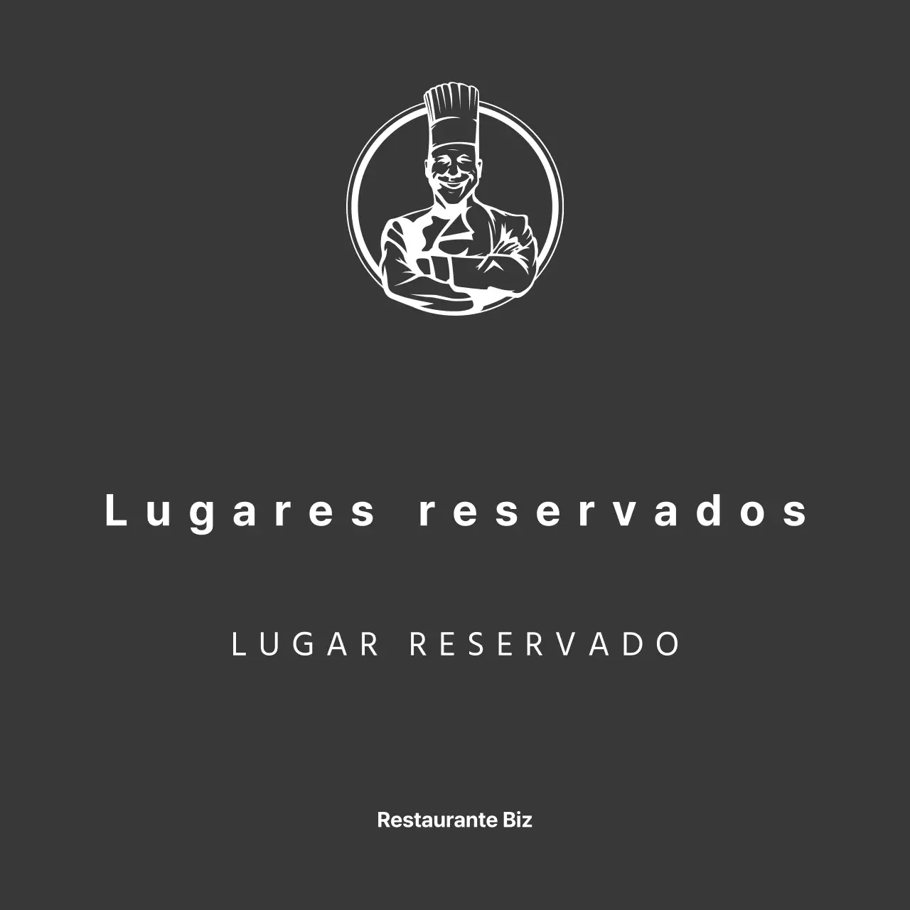 Reservas de restaurantes a preto e branco, com linhas simples