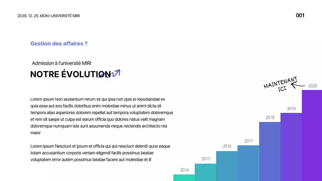 Graphique à barres conceptuel simple avec une palette de couleurs bleues