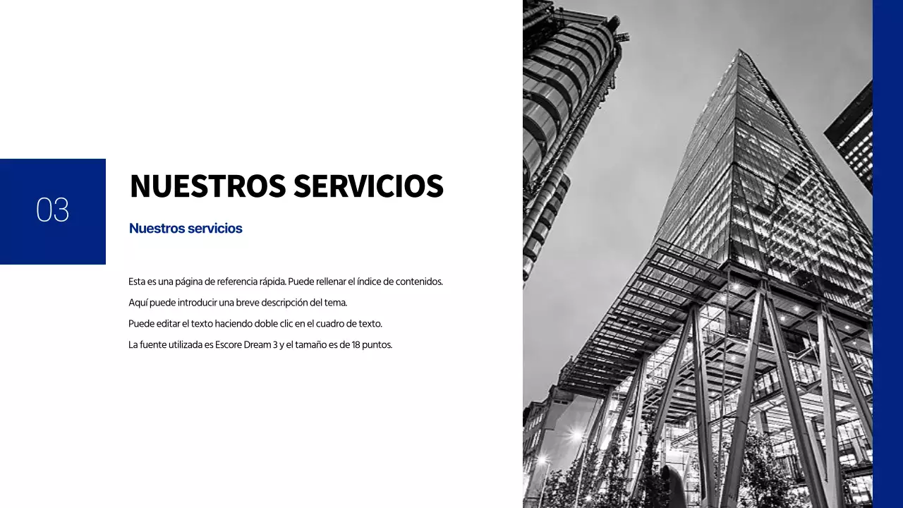 Carta de empresa minimalista