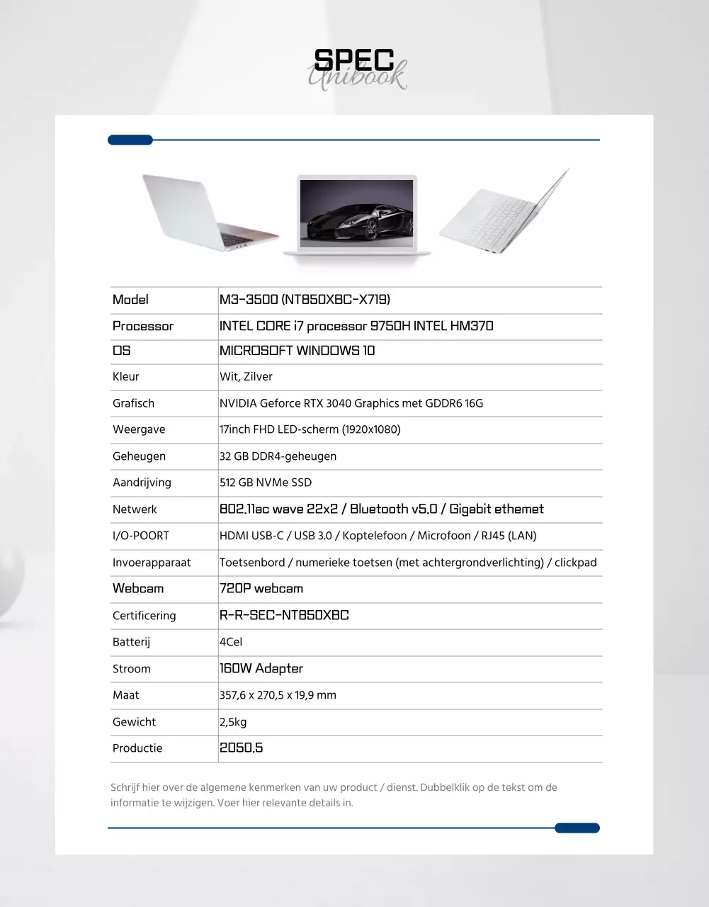 Meer informatie over BlackTone Space Ultimate Performance Gaming Laptop