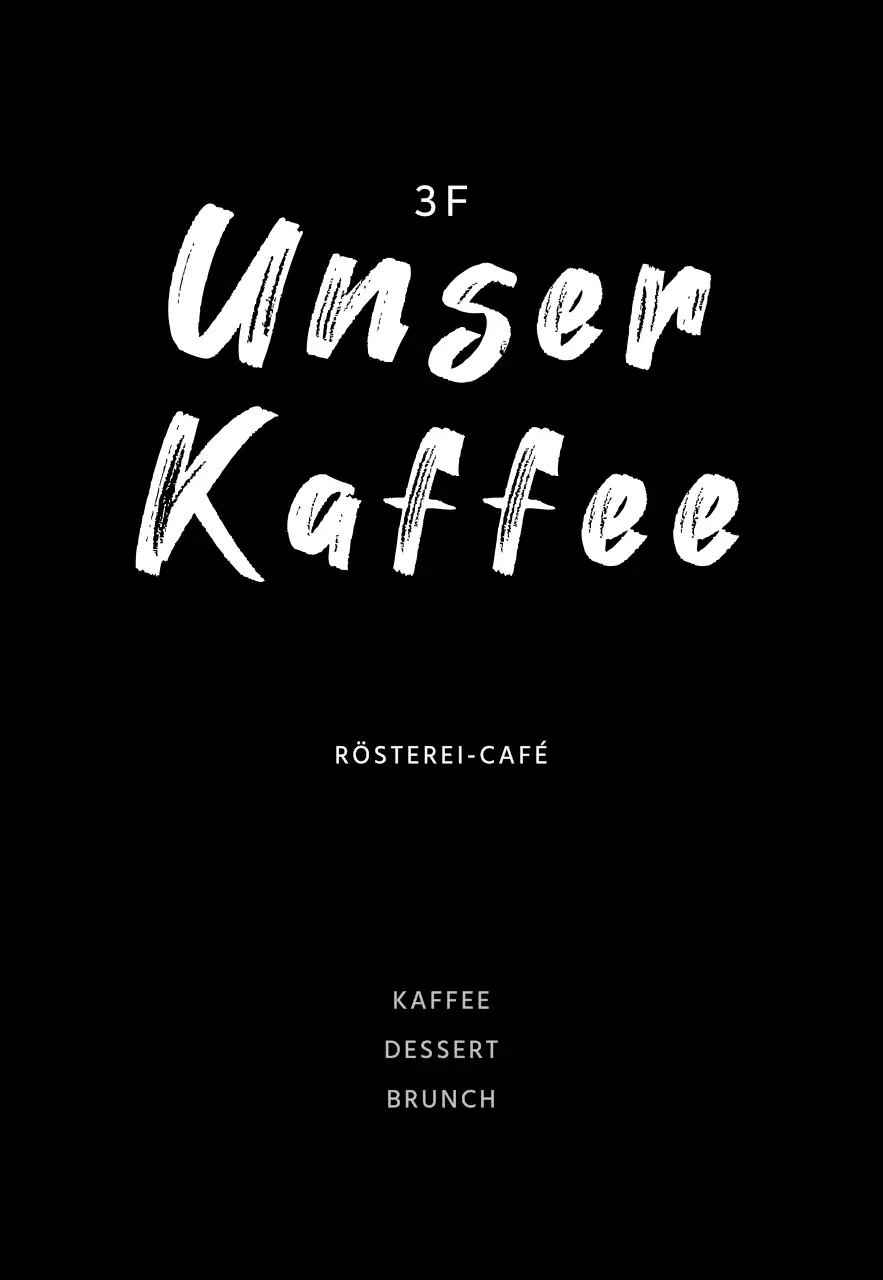 Schwarzes einfaches Cafe-Logo-Schild für Cafe