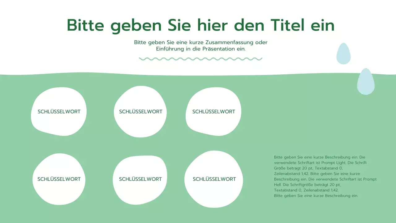 Eine frische grüne, abgerundete Psychologie Präsentation