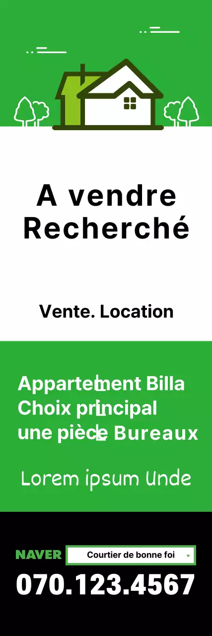 Green real estate agents for sale