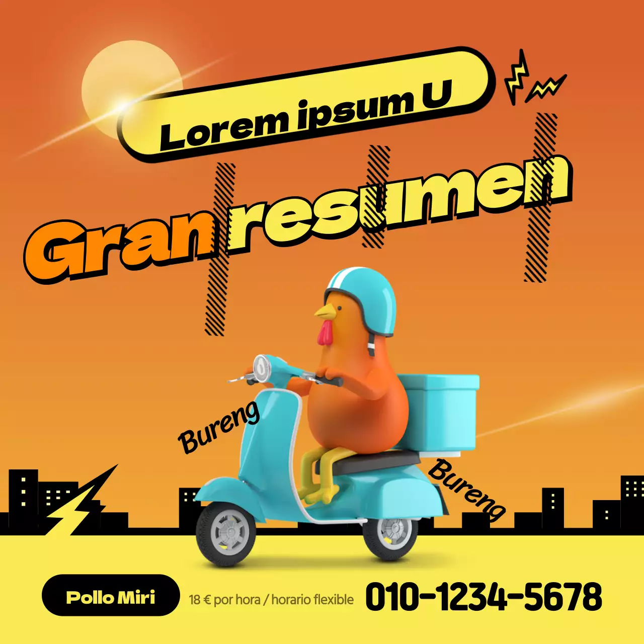 Night Sky Cityscape Conductor de reparto Reclutamiento