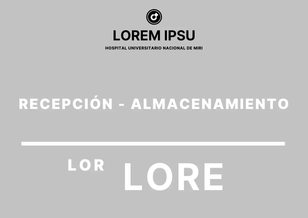 Soporte acrílico para hospital con sencillas instrucciones de almacenamiento en gris