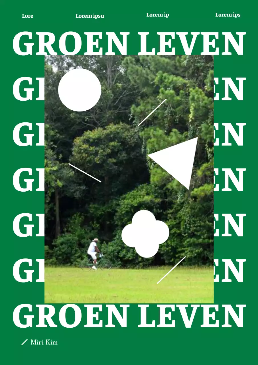 Groen zelfgepubliceerd boekomslagontwerp voor een eenvoudig essay.